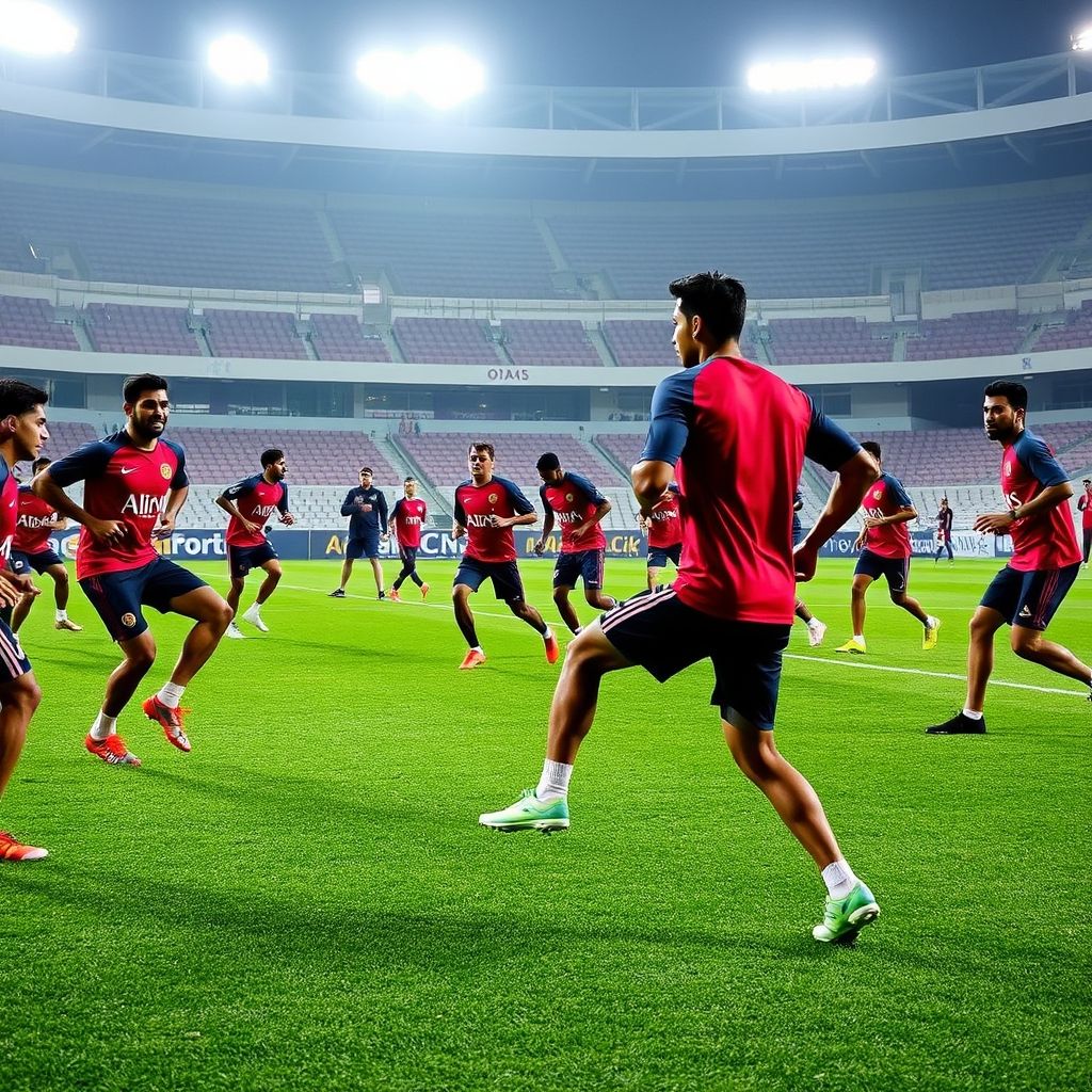 米兰体育网页版登录入口-阿尔艾因球员训练强度加大，力求最佳竞技状态